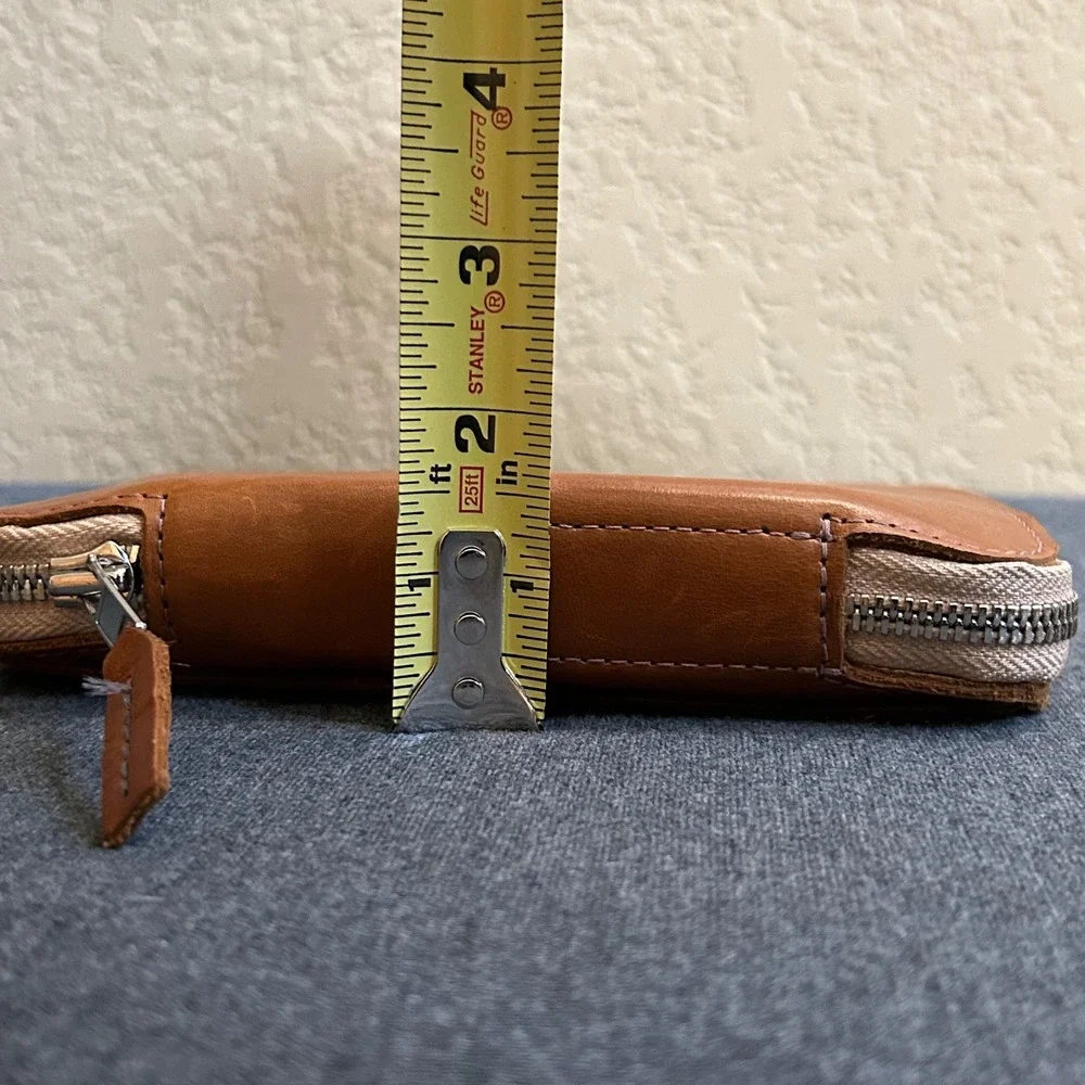 This Is Ground Mod Leather Organizer Toffee Brown Zip Case Insert Notebook